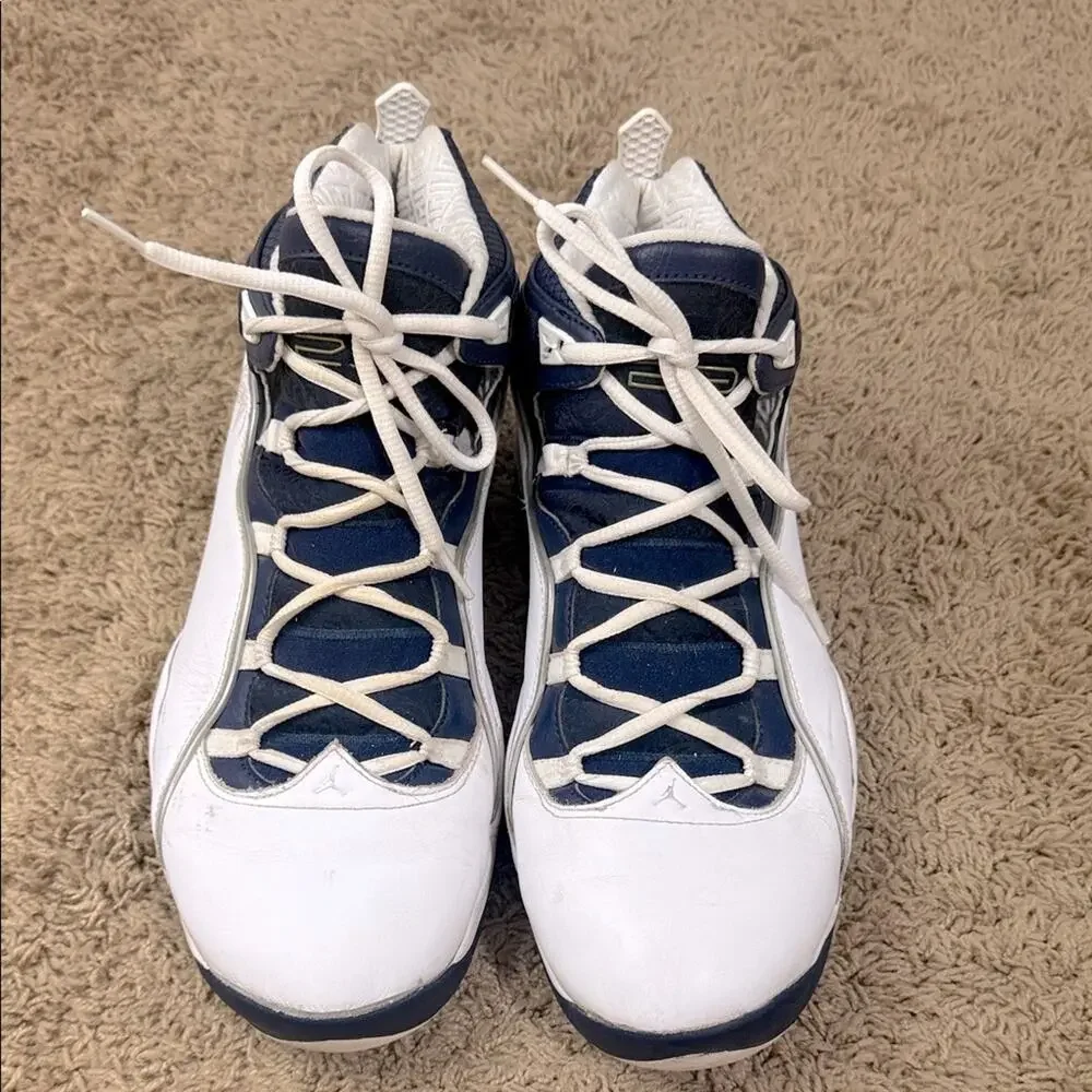 Jordan Olympia Mid Top White Midnight Navy Men’s Size 13